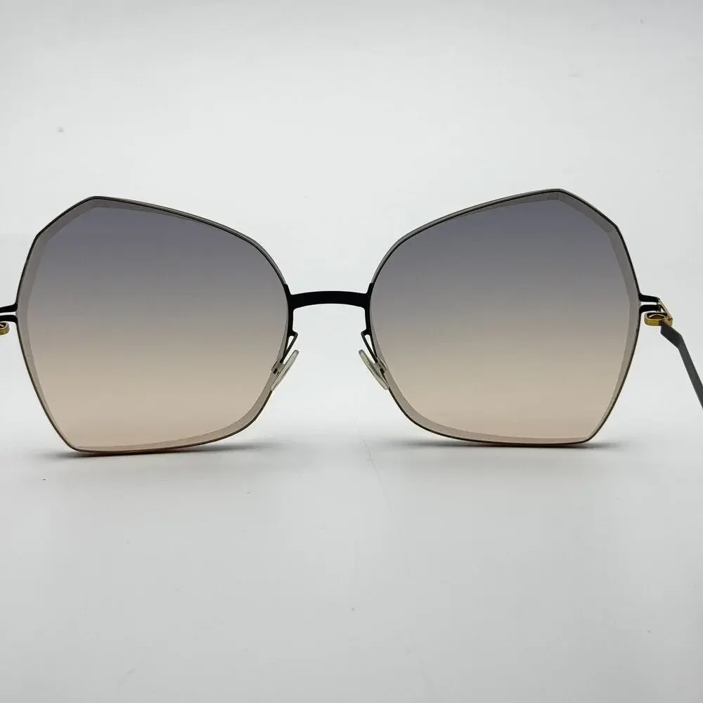 Mykita Sunglasses Studio 10.1 Col 256 Gold Indigo Butterfly Oversized Frame 61mm